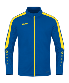 JAKO Power Polyesterjacke Blau Gelb F404 - blau