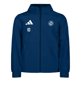 adidas Entrada 26 Regenjacke Dunkelblau