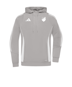 adidas Tiro 24 Training Hoody Grau Weiss