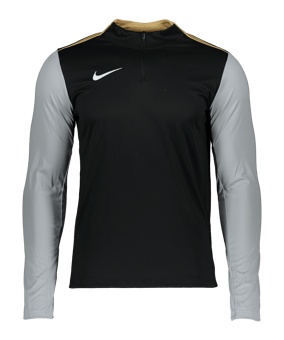 Nike Academy Pro 24 Drill Top Schwarz Grau F011 - schwarz
