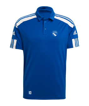 adidas Squadra 21 Poloshirt Blau Weiss