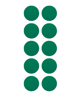 Cawila PRO Rundmagnet 10er Set 20mm Grün - gruen