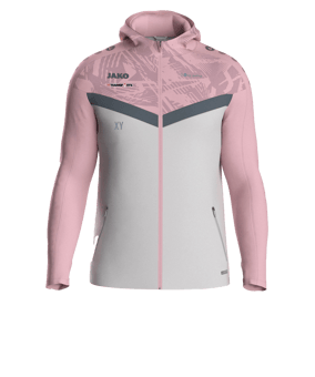 JAKO Icon Kapuzenjacke Damen Grau Pink F851