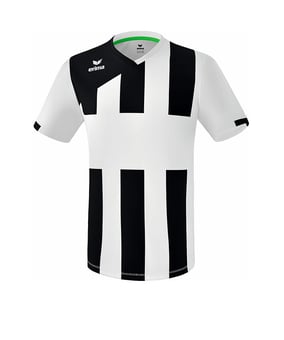 Erima Siena 3.0 Trikot kurzarm Weiss Schwarz - weiss