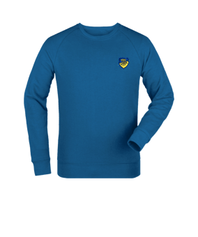 Merch Roller Sweatshirt Royal Blue | #justlogo4c Jubiläum