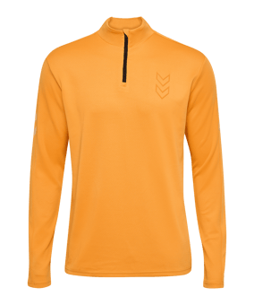 Hummel Active Pl Half Zip Sweatshirt Orange F3237 - orange