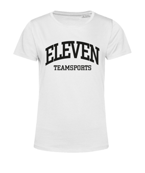 11teamsports ELEVEN T-Shirt Damen Weiss Schwarz - weiss