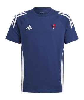 adidas Tiro 24 t-shirt enfants bleu blanc 