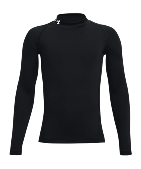 Under Armour HeatGear Mock langarm Kids F001 - schwarz
