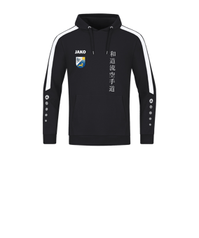 JAKO Power Hoody Kids Schwarz Weiss F800