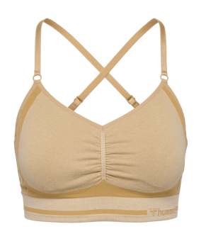 Hummel Mt Lulu Seamless Scrunch Sport-BH Damen Schwarz F2508 - schwarz