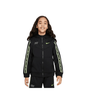 Nike Repeat Jacke Schwarz F013 - schwarz