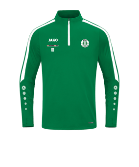 JAKO Power Sweatshirt Grün Weiss F200