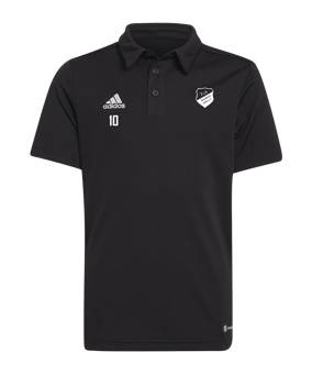 adidas Entrada 22 Poloshirt Kids Schwarz