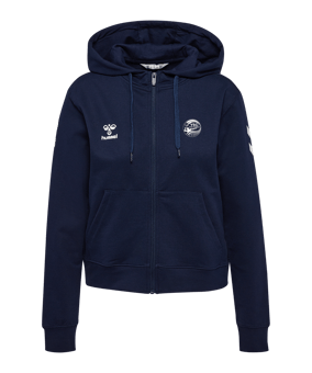 Hummel Go 2.0 Chevron Kapuzenjacke Damen Blau F7026