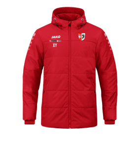 JAKO Team Coach Kapuzenjacke Rot F100