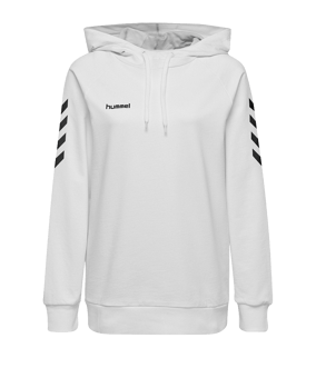 Hummel Cotton Hoody Damen Weiss F9001 - weiss