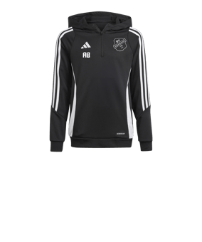 adidas Tiro 24 Hoody Kids Schwarz Weiss