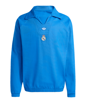 adidas Real Madrid Icon Drill Sweatshirt Blau - blau