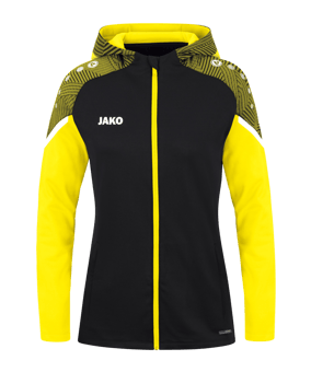 JAKO Performance Kapuzenjacke Damen Schwarz F808 - schwarz