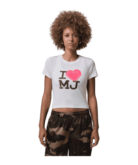 Jordan FLT SS TMID GFX MJ T-Shirt Damen Weiß F100 - weiss