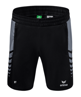 Erima Six Wings Worker Short Kids Schwarz Grau