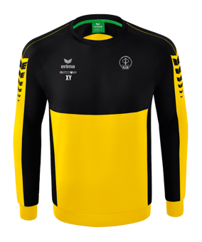 Erima Six Wings Sweatshirt Gelb Schwarz