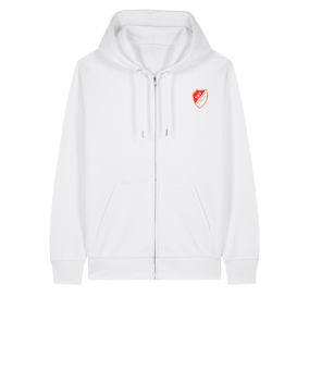 11tsmerch Merch Connector 2.0 Zip Sweatjacke Weiß | #justlogo4c