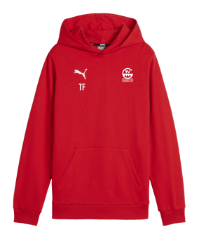PUMA teamGOAL Casuals Hoody Kids Rot F01