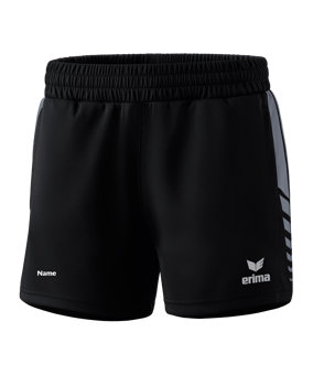 Erima Six Wings Worker Short Damen Schwarz Grau