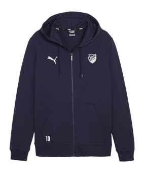 PUMA teamGOAL Casuals Kapuzenjacke Kids Blau F06