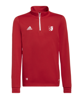 adidas Entrada 22 HalfZip Sweatshirt Kids Rot