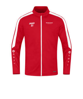 JAKO Power Polyesterjacke Rot Weiss F100