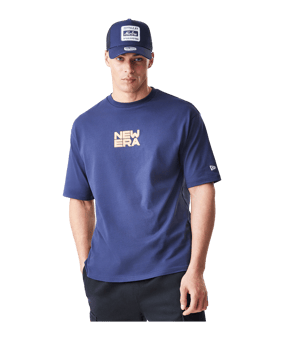 New Era Location Oversized T-Shirt Blau - blau