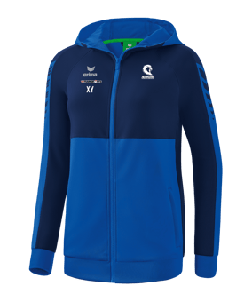 Erima Six Wings Kapuzenjacke Damen Blau