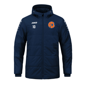 JAKO Team Coach Kapuzenjacke Blau F900
