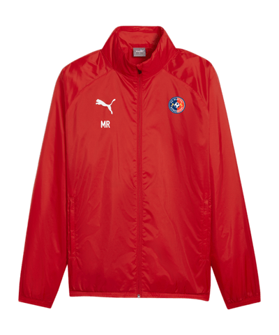 PUMA teamGOAL Allwetterjacke Rot Weiss F01