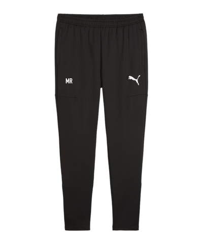 PUMA teamGOAL Slim Trainingshose Schwarz Weiss F03