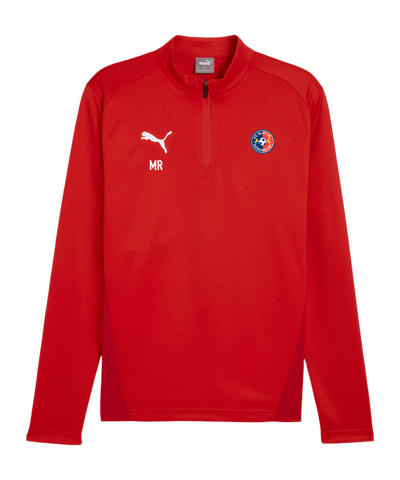 PUMA teamGOAL Training 1/4 Zip Sweatshirt Rot F01