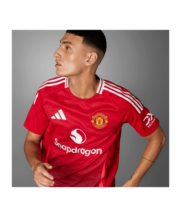 adidas Manchester United Auth. Trikot Home 2024/2025 Rot - rot