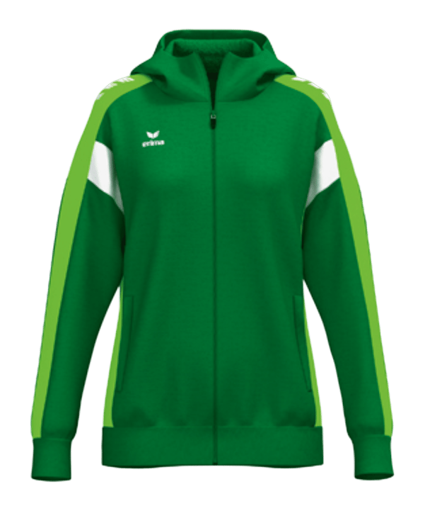 Erima Kapuzenjacke Damen Grün Fsmaragdgreengecko - gruen