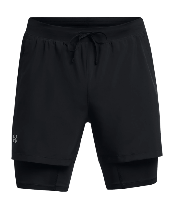 Under Armour Launch 5in 2-In-1 Short Schwarz F001 - schwarz