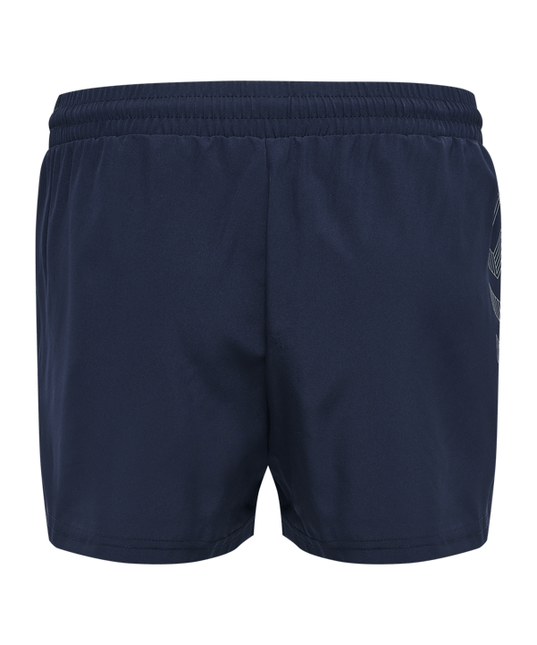 Hummel Move Grid Woven Short Damen Blau F7026