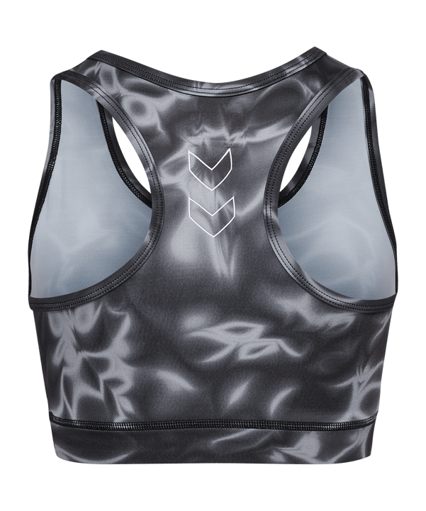 Hummel Te Twist Aop Sport-BH Damen Schwarz F2001 - schwarz
