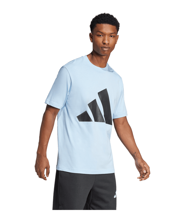 adidas Essentials Big Logo T-Shirt Blau - blau
