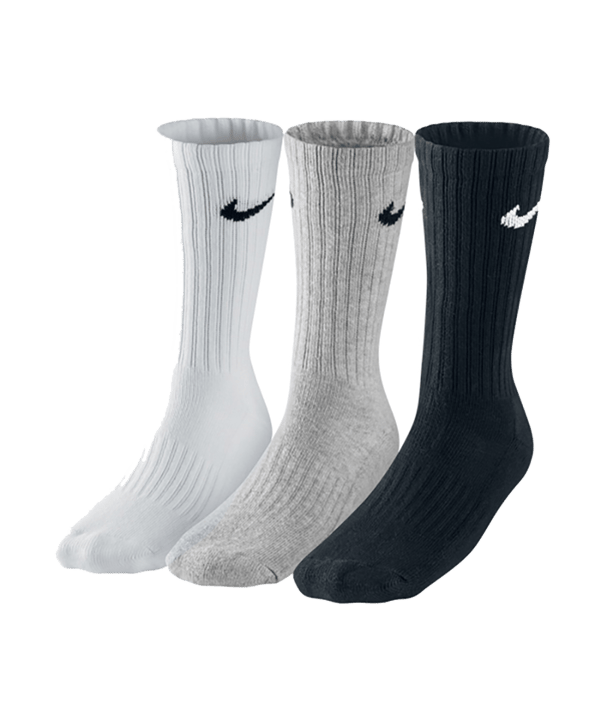 Nike Value Cotton Crew 3er Pack Socken F965 - weiss