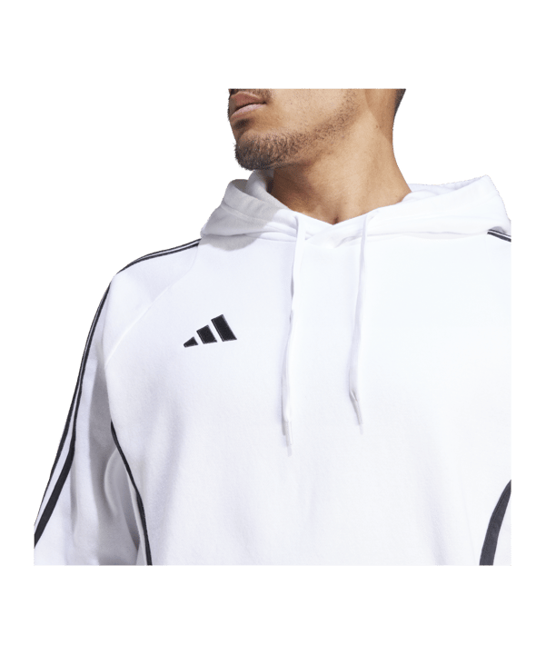 adidas Tiro 24 Hoody Weiss Schwarz - weiss