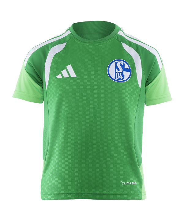 adidas FC Schalke 04 Team Trainingsshirt Kids Grün - gruen