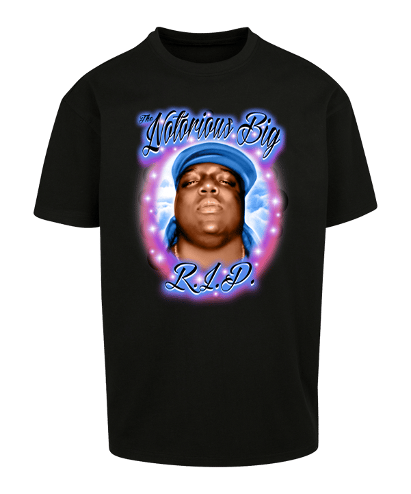 Mister Tee Biggie RIP T-Shirt Schwarz - schwarz