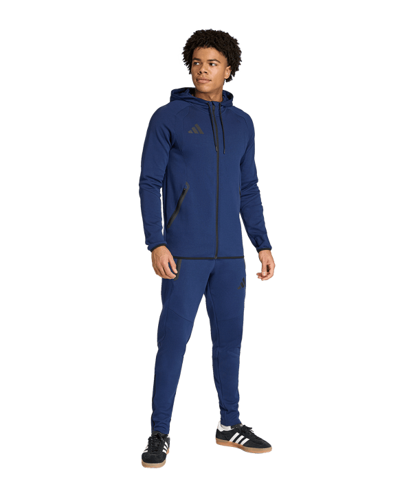 adidas Tiro Travel Hoody Dunkelblau